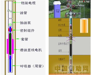 電機置于井下直接驅動抽油泵往復抽油,形成了一套新型高效潛油直線